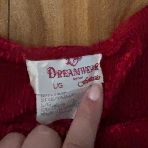 Vintage Dreamwear Red Slip Dress/Night Gown - Picture 4 of 10